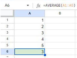 구글시트 AVERAGE