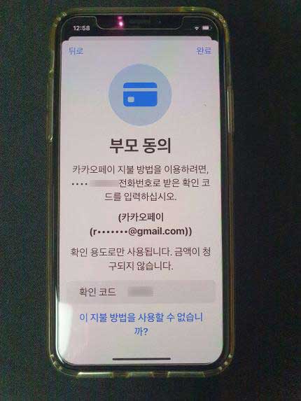 가족 공유 동의