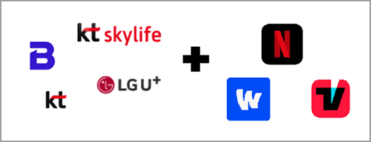 TV+인터넷 패키지와 일반 인터넷+넷플릭스+티빙+웨이브 비교